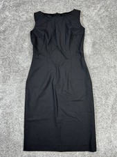 Hugo Boss Dress Womens 4 Black Cotton Blouson
