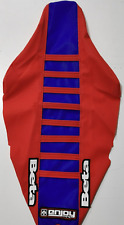 Enjoy MFG ribbed gripper Seat cover Beta RR Enduro 2020 - 2024 Red Blue Red Logo