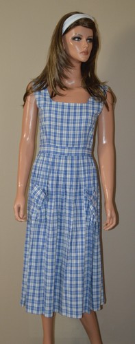 Robe longue bleue blanche - bleue,