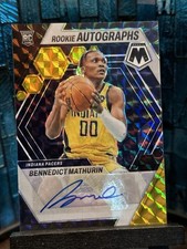 Bennedict Mathurin Black Gold Rookie Autographs Mosaic 22-23 1 of 8 MADE!! RARE!
