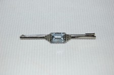 Ancien  ART DECO Femme   Poinçon crabe pierre bleu