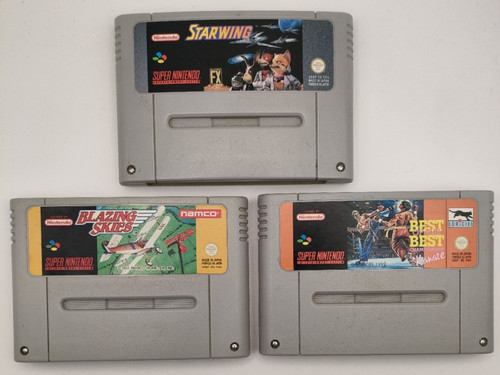 Lot jeux snes super - snes,