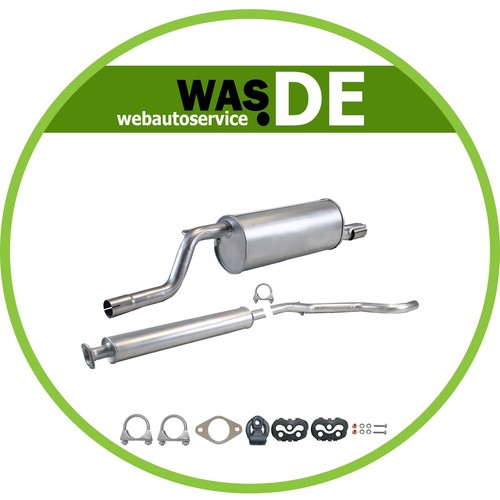 Kit pot échappement fiat - de,