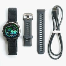 Garmin Forerunner 570 GPS Running Smartwatch Slate Gray Black Band 010-02971-00