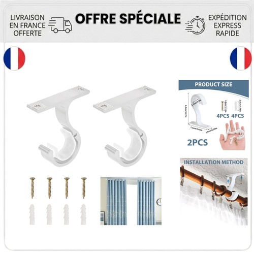 Supports tringle rideau - supports, à