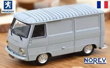 Peugeot J7 fourgon (1965) gris clair - Norev - Echelle 1/87 - Ho