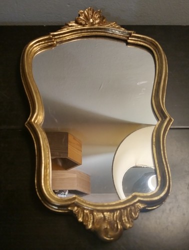 Ancien petit miroir doré - ancien,
