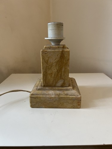 Pied lampe marbre beige - de,