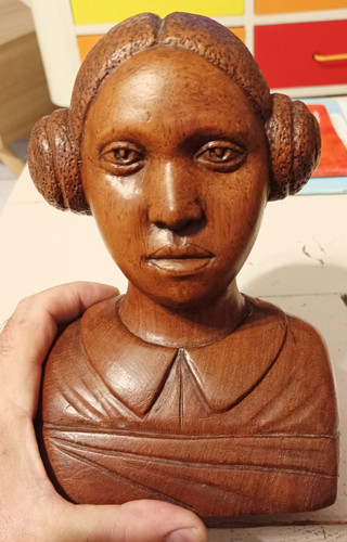 Ancien buste bois louis - ancien,