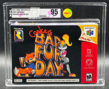 Conker's Bad Fur Day Nintendo 64 N64 Usine Scellée Neuf VGA 95 Noté Rareware