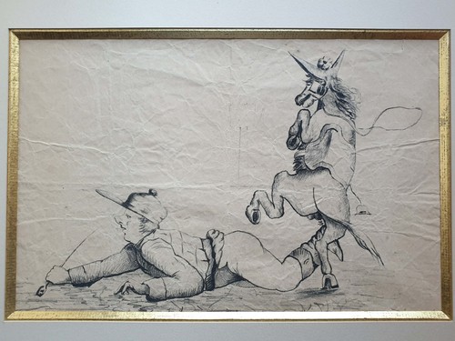 Dessin ancien sur papier