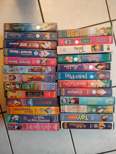 Cassettes vidéo disney lots - cassettes,
