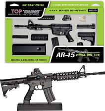 Réplique Fusil d'Assault AR15  Noir (Echelle 1:3)+ 3 Munitions+ Chargeur+ Socle