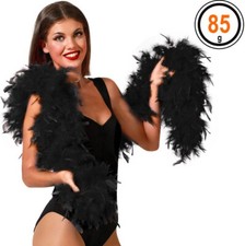 BOA Plumes NOIR 85g Déguisement Femme Fille Charleston Année 1930 NEUF Pas cher