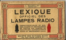 Official Lexicon of Radio Lamps.50 pages.1944.