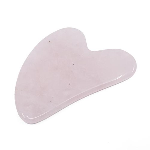 Gua sha coeur quartz - coeur, 80