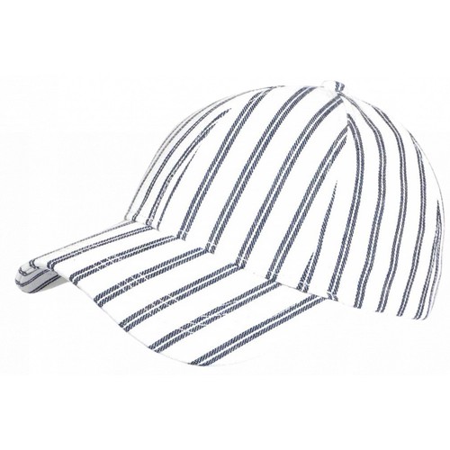 Casquette blanche rayée - casquette,