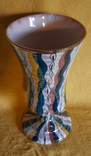Vase faïence arlequin - vase,