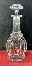 VAL SAINT LAMBERT PAUL CARAFE WINE DECANTER CRYSTAL FLAT SIZE 19TH CENTURY