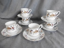 SIX TASSES A CAFE PORCELAINE