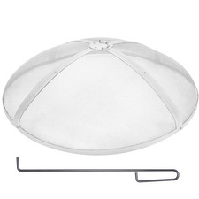 VEVOR Pare-étincelle pour Foyer Brasero à Bois 914 mm Couvercle Rond Acier Inox