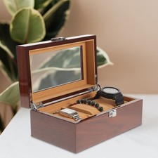  Etui À Montre Boite Rangement Horlogerie Boîtes De Pour Montres Case Luxe