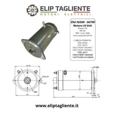 EFEL 36799 36569 24V 0,8KW MOTEUR ÉLECTRIQUE DELCO 19024677 BESENZONI 6HI991113