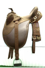 Selle synthétique australienne neuve de marque avec corne marron livraison gr...