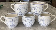 5 Boch Copenhague Belgium 3” Diameter Coffee / Tea Cups
