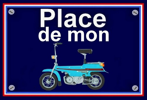 Plaque place mon mobyx - plaque, de