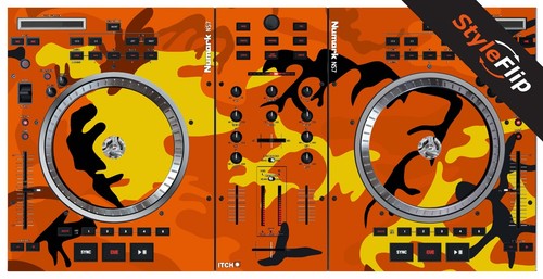 Numark skin orange camo - skin,