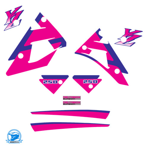 Yamaha 250 1992 decal - yamaha, yz