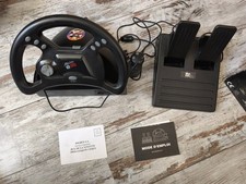 Mad Catz Racing volant analogique avec pédales pour N64 en boîte et notice
