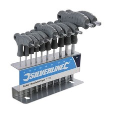 JEU 10 TOURNEVIS POIGNEES TORX T9,T10, T15, T20, T25, T27, T30, T40, T45, T50