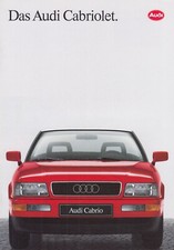 Audi 80 Convertible Cabriolet B4 2.3 Brochure Brochure 1991 85