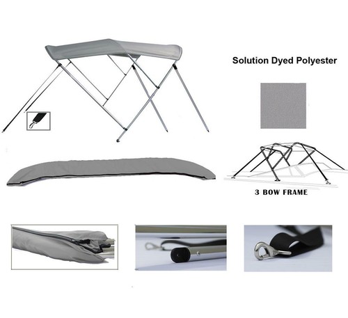 Aluminum bow bimini - aluminum, 3-bow