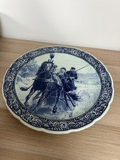 Grand plat mural "Bleu de