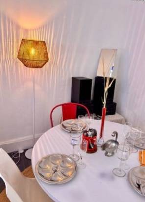 Lampadaire métal blanc