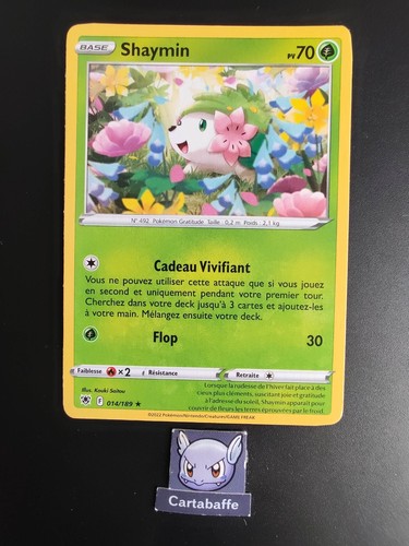Carte pokémon shaymin 014 - carte,