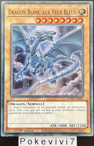 Carte dragon blanc - carte,