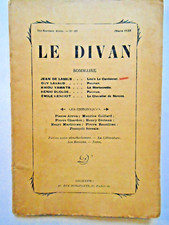 LE DIVAN Revue littéraire n°107 1925 Guy Lavaud Le Cardonnel Kikou Yamata