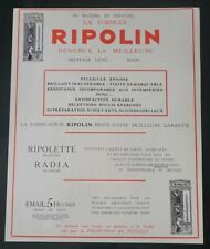 1932 Ripolin Ripolette Radia Lacquered Painting Advertising Antique Antique Ad Paint
