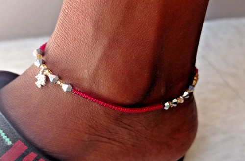 Perle cheville bracelet - cheville,