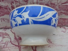 Bol ancien Badonviller RARE décor aux MUGUETS un cheveu 14cm diam 7cm haut BOWL
