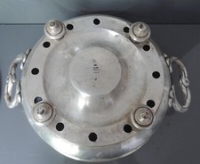 Chauffe-plat ancien en métel argenté THOURET 1850