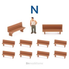 N 1/160 Lot 10 Bancs, Décor
