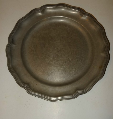 Grand plat etain poincons a - plat,