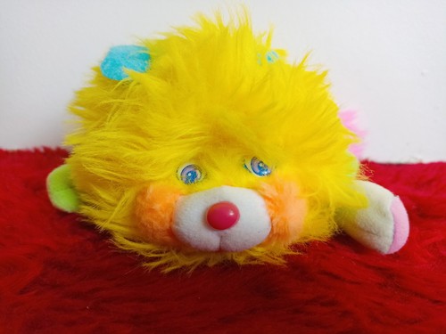 Peluche popples jaune - peluche,