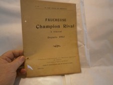 1913 Champion Rival Mower Tractor Catalog