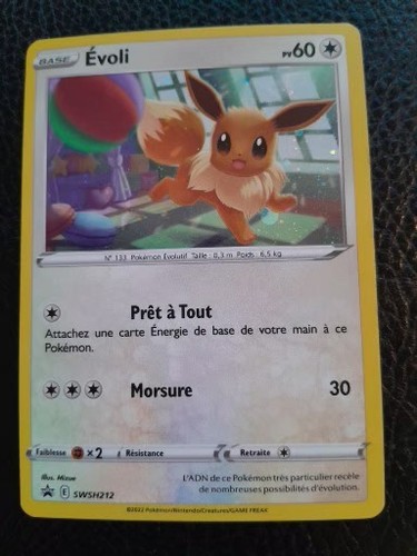 Carte pokemon evoli - carte,